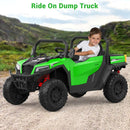 24V 4WD Electric Dump Truck with Remote Control for Kids Ages 3 and Up