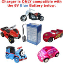 6V Battery Charger for Power Wheels - Compatible with Thomas, Harley, and More
