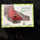 Interactive Red Cardinal Toy with Sound - Sings and Moves Beak and Head