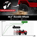 12V Electric Ride-On Truck for Kids with Remote Control, Music, and Lights - Red