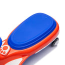 12V Kids Electric Wiggle Car with Bluetooth Music - 2 in 1 Design and 5MPH Speed in Blue
