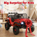 24V Kids Ride-On Car with Remote Control, Music, LED Headlights, and Spring Suspension