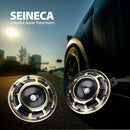 12V High-Volume Waterproof Metal Twin Grill Car Horn in Gold
