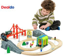 Motorized Train Set for Wooden Tracks - 3-Piece Battery-Powered Toy for Ages 3 and Up