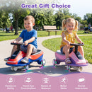 Flashing Wheel Ride-On Car with Front Light and Music Speaker for All Environments