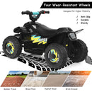 6V Electric Quad ATV for Kids - 4-Wheel Ride-On Toy for Toddlers in Black with Forward & Reverse 기능