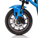 Kids Electric Motorcycle with 24V 300W Power, 11.18 MPH Speed, 14" Fat EVA Wheels, and Fun Music & Lights