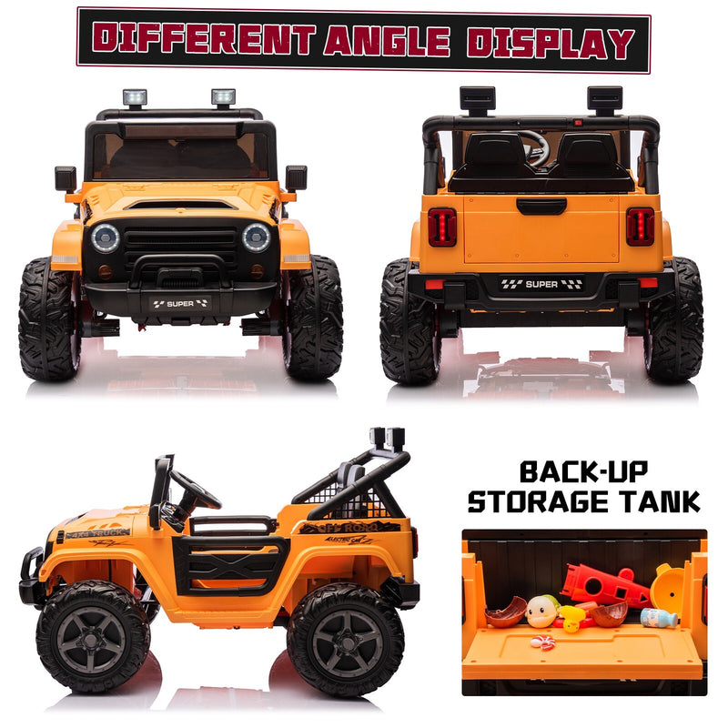 Kids Electric Ride-On Truck 24V 9AH Battery 4WD/2WD Multi-Color Power Car