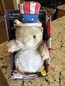 Retro Musical Dancing Hamster Plush Toy Uncle Sammie in Original Packaging