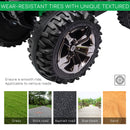 12V Green Kids ATV Quad with LED Headlights and Wide Wheels