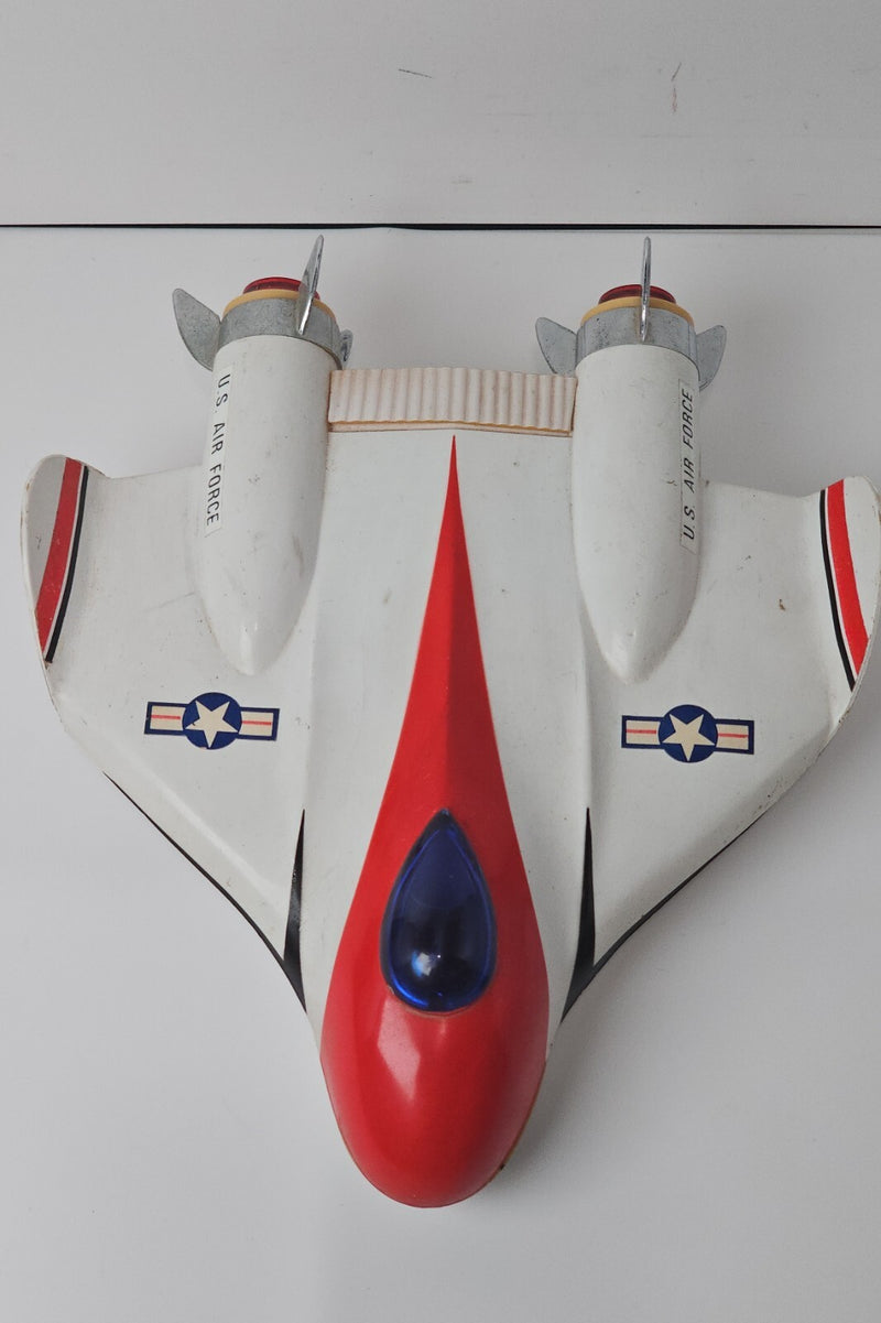 Working US Air Force Super Jet Fighter F-125 Mekka Solid State AM Radio Vintage Model
