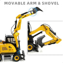 1:50 Scale Metal Excavator Toy for Kids