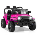 12V Pink Electric Ride-On Truck for Kids
