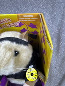 2001 Gemmy Vintage Kung Fu Dancing Hamster with Nunchucks in Black Gi