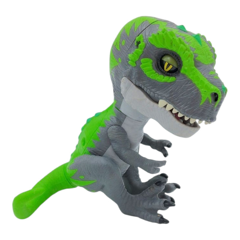 Interactive Untamed Ferocious T-Rex Fingerlings Toy in Green with Tracker