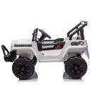12V Bluetooth Electric Ride-On Truck with LED Lights for Kids Aged 1-4 Years - White