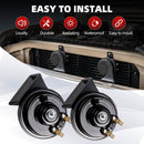 130dB Dual Tone Waterproof Snail Horn Kit for Cars and Trucks - 2 Pack