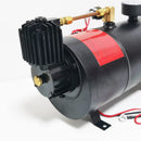 150psi Air Compressor Train Horn Kit with 4 Trumpets and 1 Gallon Tank, 3 Liter Capacity, DC12V