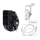 SEINECA Slim Waterproof 12V Snail Car Horn Kit - Loud & Compact