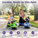 Green Wiggle Twist Ride-On Car for Kids