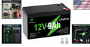 12V 9Ah Lithium Power Source for Ride-On Toys, Fish Finders, and Security Systems