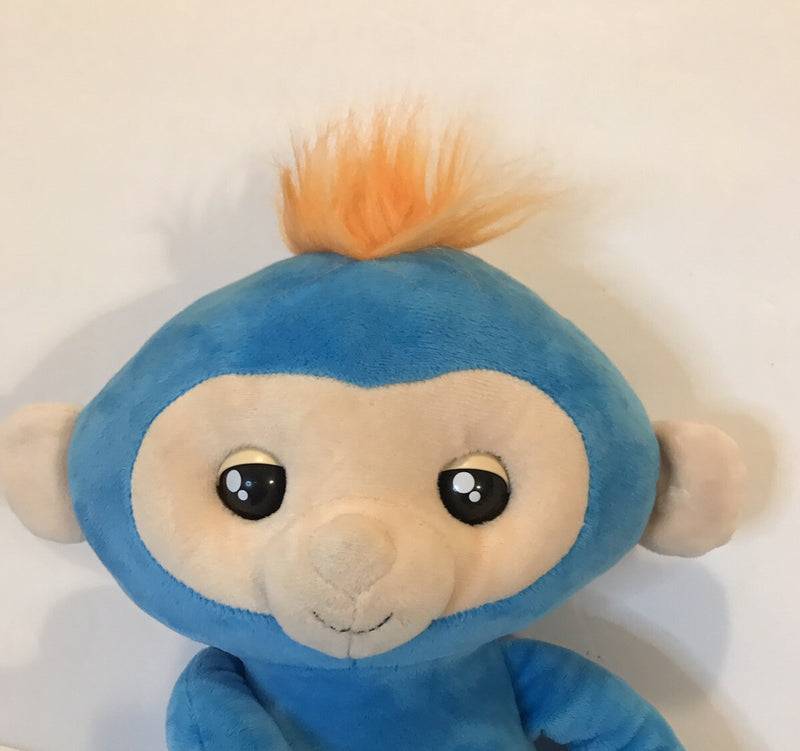 Interactive Blue Monkey Fingerlings Toy with Touch, Sound, and Motion Features