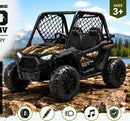 Realtree XD 24V Dual-Seat Battery-Powered UTV for Kids 3+
