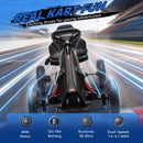 Aosom Black 12V Electric Go Kart for Children Ages 3-8