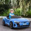 12V Licensed Audi RS E-tron GT Electric Ride-On Car for Kids, 3.1 MPH