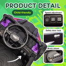 24V Children’s Electric UTV with 2.4G Remote Control, Four-Wheel Suspension & Bluetooth Connectivity