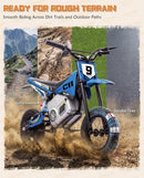 KerryYoo C11 24V 250W Blue Electric Dirt Bike for Kids