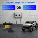 24V 7Ah Ride-On Toy Battery with Fast 2A Charger - Lightweight and Durable