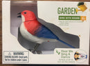 Garden  Party Bird Sound Singing Chirping Motion Activated Blue Red - Brand New