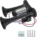12V Dual Trumpet Air Horn - 120dB Waterproof Universal Fit for Vehicles