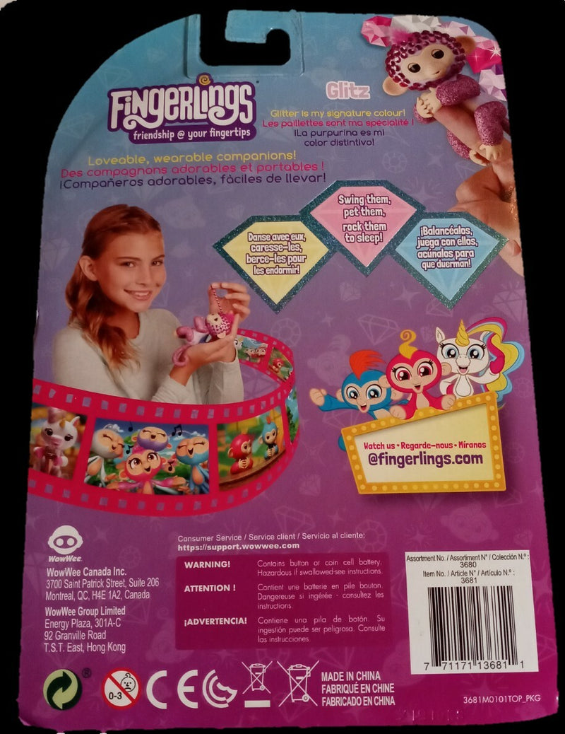 Glitz Fingerling Interactive Monkey Toy