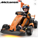 McLaren LN4 Electric Go Kart in Orange and Black with Dual 200W Motors