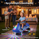 ELEMARA 12V Pedal-Activated Electric Wiggle Car with Flashing Bottom Light