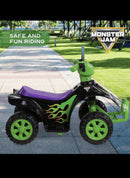 Monster Jam 6V Kids ATV Quad - Fun and Secure Ride-On Toy