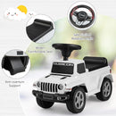 Olakids 10140 Licensed Ivory Jeep Ride-On Car for Toddlers Ages 1.5-3