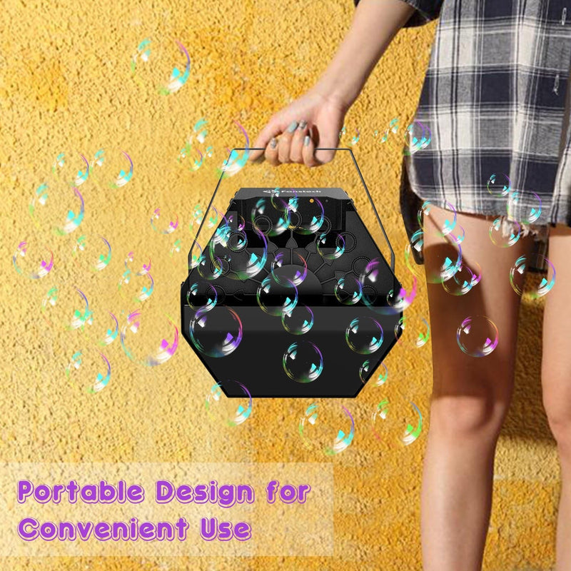Wireless Automatic Metal Bubble Machine, Produces 10,000+ Bubbles, Indoor Outdoor Use