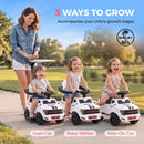 Qaba 3-in-1 FORD Shelby Push and Slide Car in White