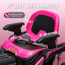 Electric Pink Ride-On Car for Kids Aged 6 and Up with 36V Power and EVA Tires
