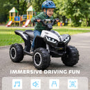 Electric Kids ATV with Music for Ages 3-5 - White