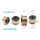 24-Segment Commutator for Small Appliance Motors, Dimensions 23.2 x 8 x 14.6(16.2) mm