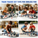 104-Piece Electric Train Set with Tracks for Kids Aged 3-7