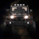 12V Black Kids Truck Car with Remote Control, MP3 Music, and LED Lights