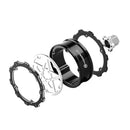 1.8" Beadlock Wheel for 1/18 and 1/24 Scale RC Crawlers, Compatible with 1.0-1.3" Tires, SR Silver