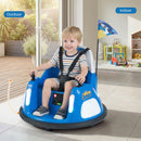 Battery-Powered 12V Navy Bumper Car with 360° Spin & Remote for Ages 1.5 to 6