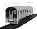 Electric Train Set with Track - 3 Piece NYC MTA Design, 39" x 25