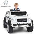 12V Mercedes-Benz Ride-On Car for Kids with Trunk - White